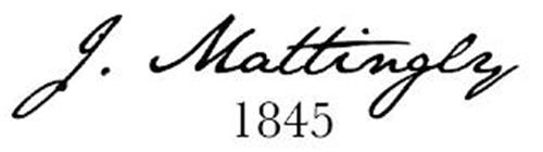 J. MATTINGLY 1845