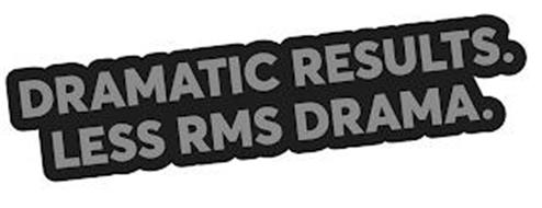 DRAMATIC RESULTS. LESS RMS DRAMA.