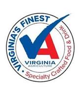 VIRGINIA'S FINEST SPECIALTY CRAFTED FOOD & DRINK, VA VIRGINIA AGRICULTURE