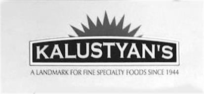 KALUSTYAN'S A LANDMARK FOR FINE SPECIALTY FOODS SINCE 1944