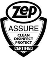 ZEP ASSURE CLEAN DISINFECT PROTECT CERTIFIED