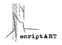 SCRIPTART INT. SCRIPTART - DAY A BLANK CANVAS. BLACK PAINT STROKES FORM THE OUTLINE OF A HUMAN FACE. ON THE FACE, COURIER NEW FONT BEGINS TYPING. ONE LETTER AT A TIME. THE TEXT SCRIPTART APPEARS. THE TYPING COMES TO AN END. THE ART SLOWLY MELTS TO BLACK.