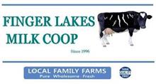 FINGER LAKES MILK COOP SINCE 1996 LOCAL FAMILY FARMS PURE WHOLESOME FRESH THINK QUALITY FIRST