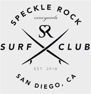 SPECKLE ROCK VINEYARDS SR SURF CLUB EST 2018 SAN DIEGO CA