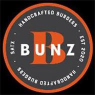 B BUNZ · HANDCRAFTED BURGERS · EST 2020 · HANDCRAFTED BURGERS · SATX ·