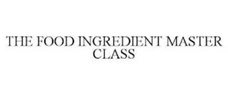 THE FOOD INGREDIENT MASTER CLASS