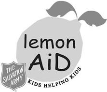 LEMON AID KIDS HELPING KIDS THE SALVATION ARMY