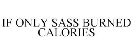 IF ONLY SASS BURNED CALORIES