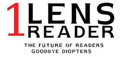 1 LENS READER THE FUTURE OF READERS GOODBYE DIOPTERS