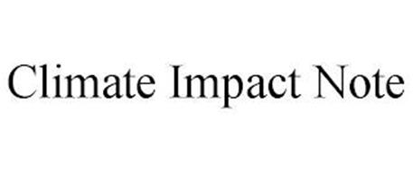 CLIMATE IMPACT NOTE