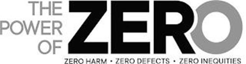 THE POWER OF ZERO ZERO HARM ZERO DEFECTS ZERO INEQUITIES