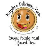 KAYLA'S DELICIOUS PIES STRAWBERRY BANANAS PINEAPPLE APPLE SWEET POTATO FRUIT INFUSED PIES