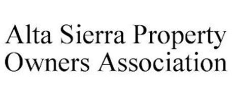 ALTA SIERRA PROPERTY OWNERS ASSOCIATION
