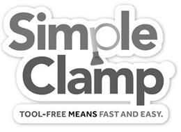 SIMPLE CLAMP TOOL-FREE MEANS FAST AND EASY.