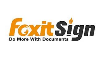 FOXIT SIGN DO MORE WITH DOCUMENTS