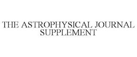 THE ASTROPHYSICAL JOURNAL SUPPLEMENT