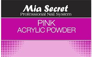 MIA SECRET PROFESSIONAL NAIL SYSTEM PINK ACRYLIC POWDER