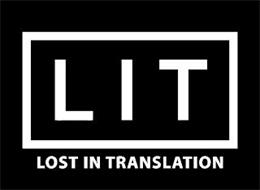 LIT LOST IN TRANSLATION