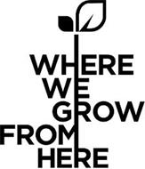 WHERE WE GROW FROM HERE
