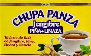 CHPPNZ CHUPA PANZA JENGIBRE PIÑA + LINAZA TÉ BASE DE RAÍZ DE JENGIBRE, PIÑA, LINAZA Y CANELA