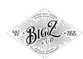VINTAGE DRY GOODS HAND CRAFTED EST. 20 BIG Z & CO NEW YORK REDUCE - REUSE REPURPOSED - REIMAGINED