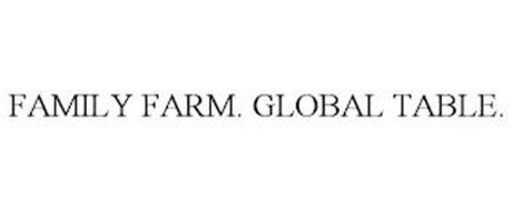 FAMILY FARM. GLOBAL TABLE.