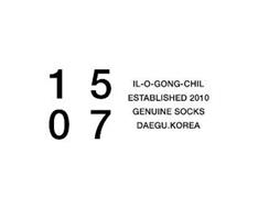 15 07 IL-O-GONG-CHIL ESTABLISHED 2010 GENUINE SOCKS DAEGU.KOREA