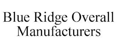 BLUE RIDGE OVERALL MANUFACTURERS