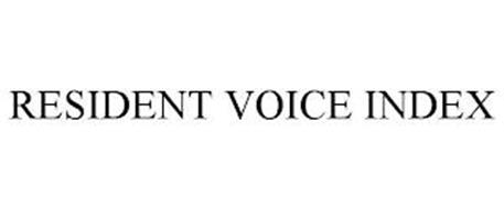 RESIDENT VOICE INDEX