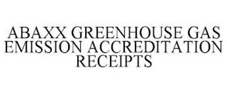 ABAXX GREENHOUSE GAS EMISSION ACCREDITATION RECEIPTS