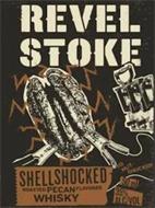 REVEL STOKE SHELLSHOCKED ROASTED PECAN FLAVORED WHISKY YO NUT-SHUCKER 50 ML 35% ALC/VOL
