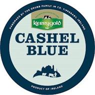 CASHEL BLUE HANDMADE BY THE GRUBB FAMILY IN CO. TIPPERARY, IRELAND MILK FROM IRISH GRASS-FED COWS KERRYGOLD PRODUCT OF IRELAND