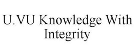 U.VU KNOWLEDGE WITH INTEGRITY
