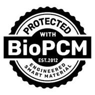 PROTECTED WITH BIOPCM EST. 2012 ENGINEERED SMART MATERIAL