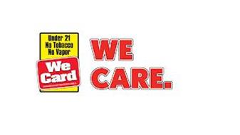 WE CARD WE CARE