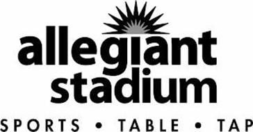 ALLEGIANT STADIUM SPORTS·TABLE·TAP