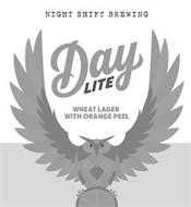NIGHT SHIFT BREWING DAY LITE WHEAT LAGER WITH ORANGE PEEL