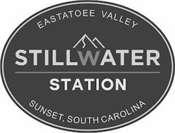 EASTATOEE VALLEY STILLWATER STATION SUNSET, SOUTH CAROLINA