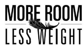 MORE ROOM LESS WEIGHT
