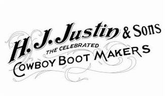 H.J. JUSTIN & SONS THE CELEBRATED COWBOY BOOT MAKERS