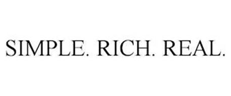 SIMPLE. RICH. REAL.