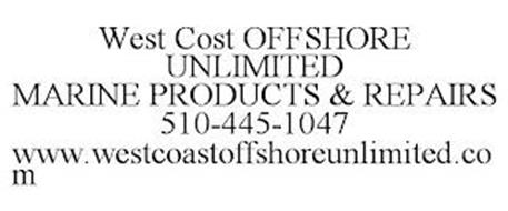WEST COST OFFSHORE UNLIMITED MARINE PRODUCTS & REPAIRS 510-445-1047 WWW.WESTCOASTOFFSHOREUNLIMITED.COM