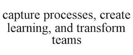 CAPTURE PROCESSES, CREATE LEARNING, AND TRANSFORM TEAMS