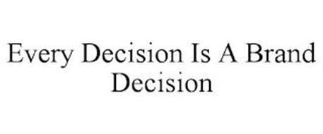 EVERY DECISION IS A BRAND DECISION