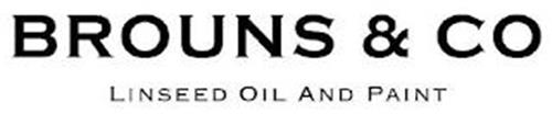 BROUNS & CO LINSEED OIL AND PAINT