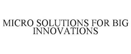 MICRO SOLUTIONS FOR BIG INNOVATIONS