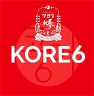 KORE6 SINCE 1899 6 KOREAN RED GINSENG 6