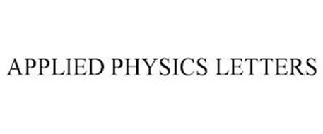 APPLIED PHYSICS LETTERS