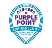 OYSTERS PURPLE POINT CERTIFIED QUALITY FARM RAISED IN TAMAULIPAS MX