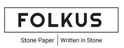 FOLKUS STONE PAPER WRITTEN IN STONE